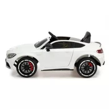 Электромобиль MERCEDES-BENZ C63 S AMG, EVA колёса, цвет белый