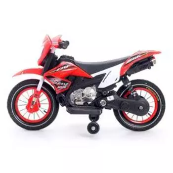 Электромотоцикл «Кросс», пневматические колеса, цвет красный