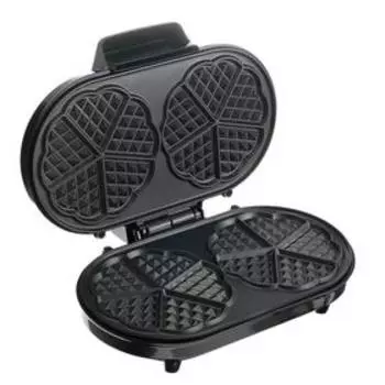 Электровафельница FIRST FA-5305-2, 1000 Вт, венские вафли, антипригарное покрытие,серебрист.