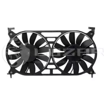Электровентилятор охлаждения 21214 с кожухом (2 мотора) тип "Валее" Lada 21214-1300024-43, LUZAR LFK 01220