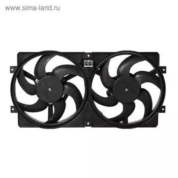 Электровентилятор охлаждения 2123 с кожухом (2 мотора) Lada 2123-1300025, LUZAR LFK 0123