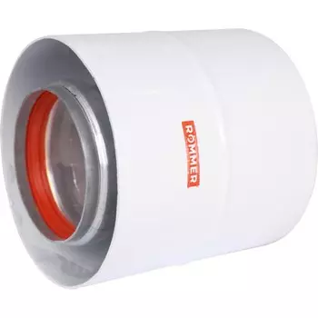 Элемент дымохода ROMMER RCA-6010-210100, начальный участок, d=60/100 мм,хомут, втулка