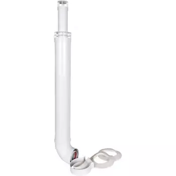 Элемент дымохода ROMMER RCA-6010-211000 АНТИЛЕД, d=60/100 мм, L=1000 мм, хомут