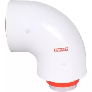 Элемент дымохода ROMMER RCA-6010-250100, начальный участок, d=60/100 мм,90°, универсальный