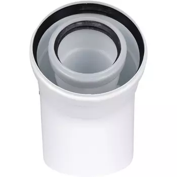 Элемент дымохода ROMMER RCA-8610-000045, отвод конденсационный, d=60/100 мм, 45°