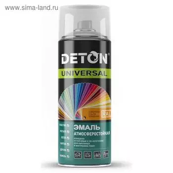 Эмаль алкидная DETON UNIVERSAL бежевая RAL 3012 аэрозоль 520мл