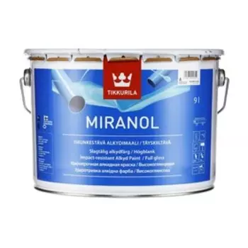 Эмаль алкидная Тиккурила Миранол А универсальная суперглянцевая 2,7л