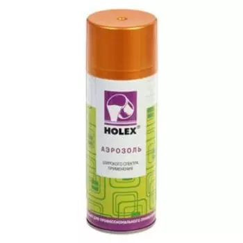 Эмаль декор HOLEX аэрозоль 520 мл, золото