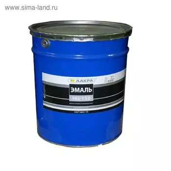 Эмаль НЦ-132 для внутренних и наружных работ, красная, 17 кг