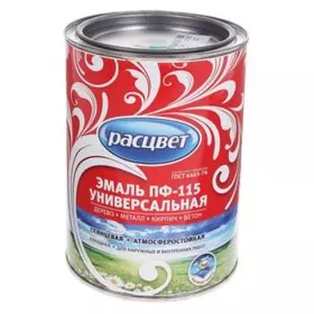 Эмаль атмосферостойкая алкидная «Расцвет. ПФ – 115», цвет салатовый, 0.9 кг