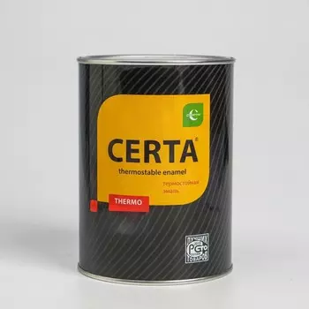 Эмаль термостойкая «Церта», ж/б, до 800°С, 0,8 кг, чёрная