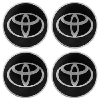 Эмблема на колпаки Skyway TOYOTA, диаметр 57 мм, металлопластик, скотч