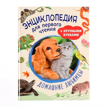 Энциклопедия для первого чтения «Домашние любимцы», крупные буквы