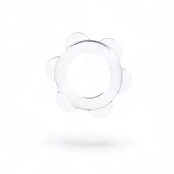 Эрекционное кольцо с точками, d=2 см, силикон, прозрачный