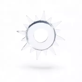 Эрекционное кольцо с усиками, d=1.5 см, силикон, прозрачный