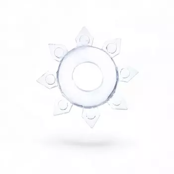 Эрекционное кольцо с усиками, d=1.5 см, силикон, прозрачный