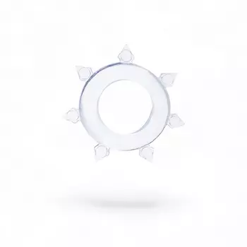 Эрекционное кольцо с усиками, d=2 см, силикон, прозрачный