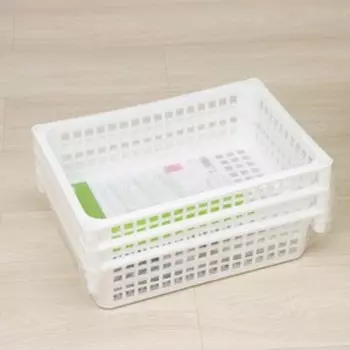 Этажерка напольная универсальная, 3-х секционная, на колёсиках, белая