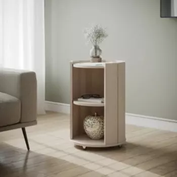 Этажерка TEKKA , 41.5х41.5х68 см, ясень шимо светлый