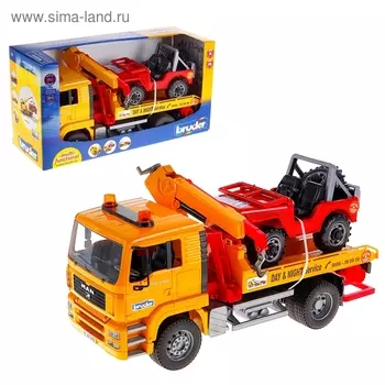 Эвакуатор MAN с внедорожником