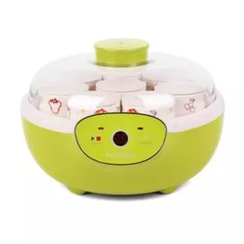 Йогуртница Oursson FE1105D/GA, 20 Вт, 125 мл, 8 ёмкостей, керамика, зелёная