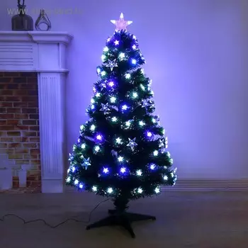 Искусственная ёлка 120 см, с гирляндой Led «Галактика», d нижнего яруса 60 см, 125 веток