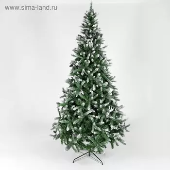 Искусственная ёлка с инеем «Зимнее волшебство. Шик», 210 см, 1144 ПВХ веток шарнирные