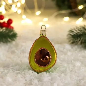 Ёлочная игрушка «Авокадо» h=11 см