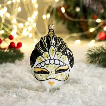 Ёлочная игрушка «Маска» h=14 см