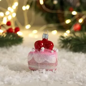 Ёлочная игрушка «Пирожное» h=11 см