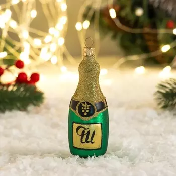 Ёлочная игрушка «Шампанское» h=13 см