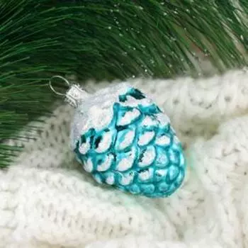 Ёлочная игрушка «Шишка кедровая»-2, h=5.2 см, МИКС