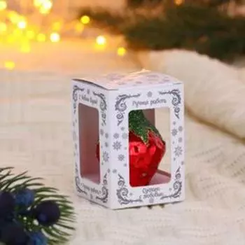 Ёлочное украшение "Клубничка"6 см