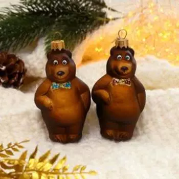 Ёлочное украшение "Мишка" h-12 см