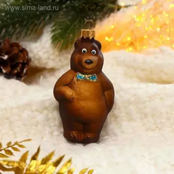 Ёлочное украшение "Мишка" h-12 см