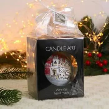 Ёлочный шар d-10 см "Владимирский Успенский собор" ручная роспись