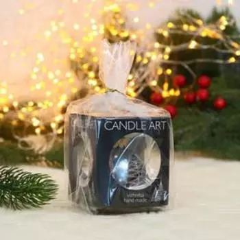 Ёлочный шар d=5 см «Ёлочки-подружки» ручная роспись, голубой