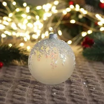 Ёлочный шар «Льдинка», новогодний, d=8.5 см