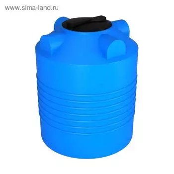 Ёмкость цилиндрическая, серия ЭВЛ, 300 л, синяя