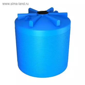 Ёмкость цилиндрическая, серия ЭВЛ, 7 500 л, синяя