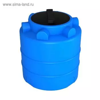 Ёмкость цилиндрическая, серия ЭВЛ-Т, 100 л, синяя
