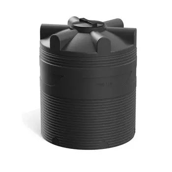 Ёмкость цилиндрическая, серия V, 1000 л, цвет чёрный