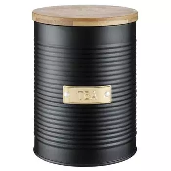 Ёмкость для хранения чая otto черная, 1,4 л