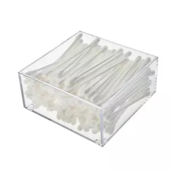 Ёмкость для хранения, квадратная, 9.5х9.5х5 см, полистирол