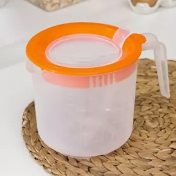 Ёмкость для миксера, 1,5 л , цвет оранжевый