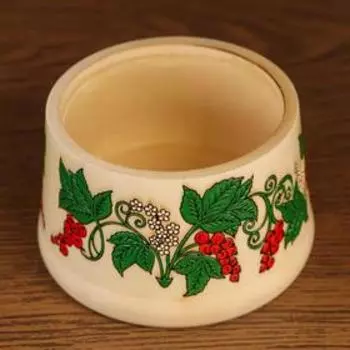 Ёмкость для мёда и сыпучих продуктов, расписная, 150 г.