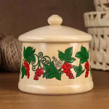 Ёмкость для мёда и сыпучих продуктов, расписная, 400 г.