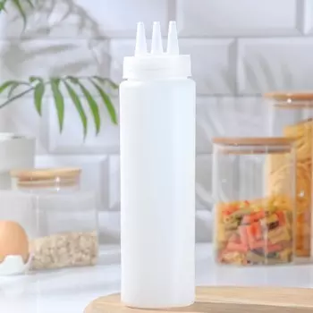 Ёмкость для соуса «Тринити», 720 мл, цвет белый