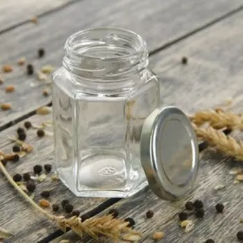 Банка стеклянная для сыпучих продуктов «Идиллия», 110 мл, 6×6,8 см, цвет крышки МИКС