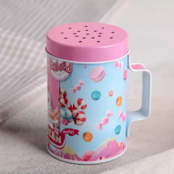 Ёмкость для сыпучих продуктов Ice cream, 100 мл, 7×5,5×8 см, с отверстиями и ручкой